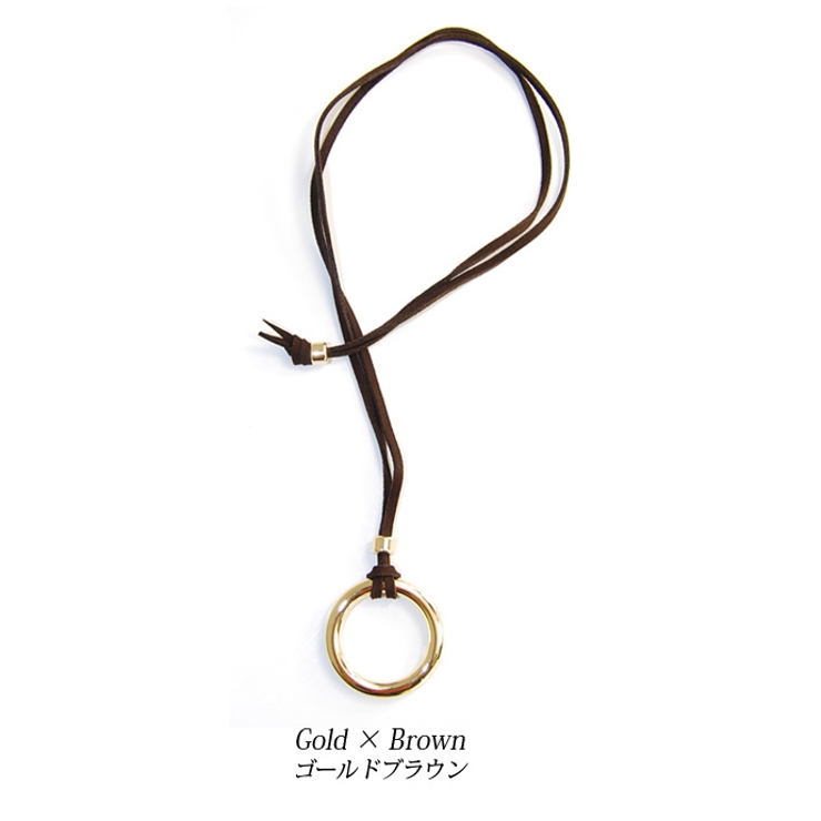 ゴールド×ブラウン | ネックレス メンズ リングネックレス | ARCADE