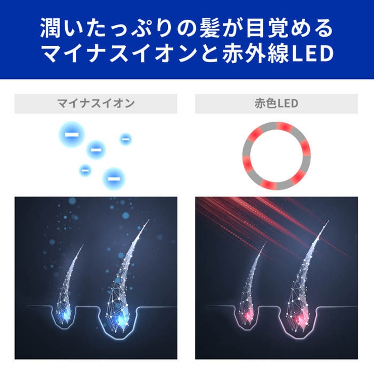 楽天1位　AretiアレティモイストヘアケアドライヤーKozouインディゴ/赤外線LEDマイナスイオンハンズフリー折りたたみ海外対応ヘアドライヤーヘアードライヤー