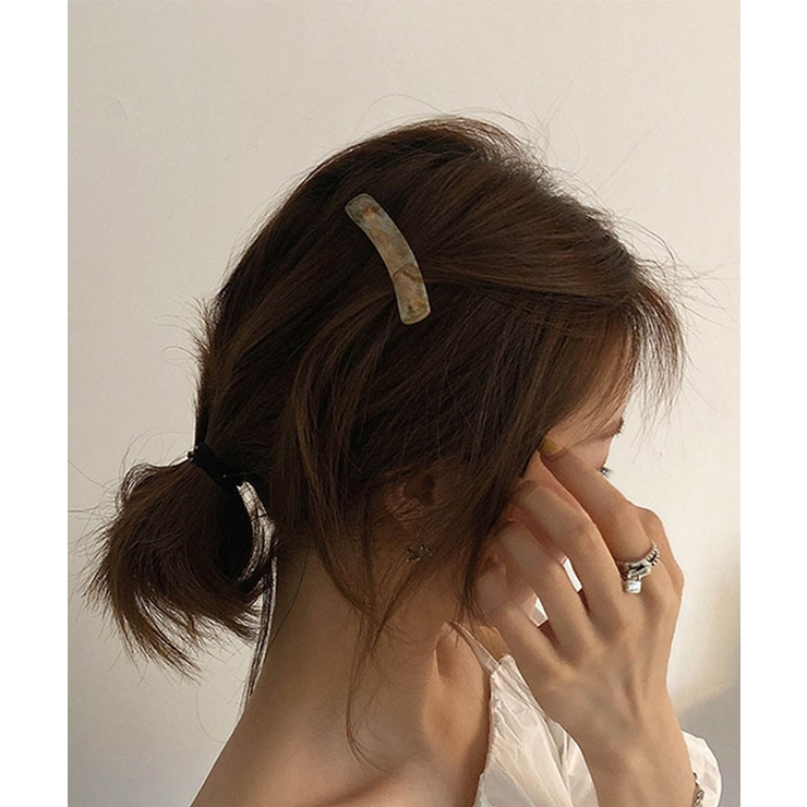 大理石模様ヘアクリップ 26079 ヘアクリップ