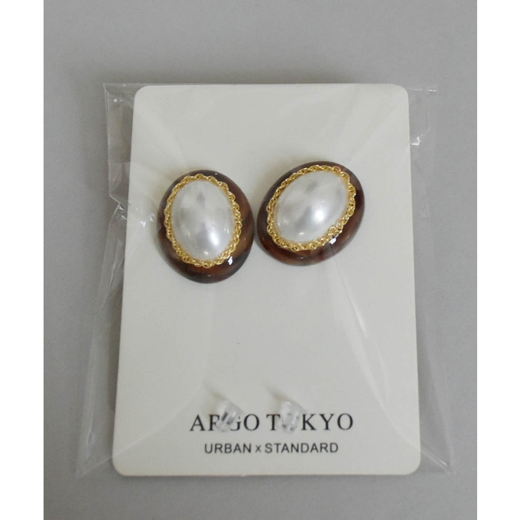 Tortoiseshell Design Earring[品番：ARGW0005119]｜ARGO TOKYO