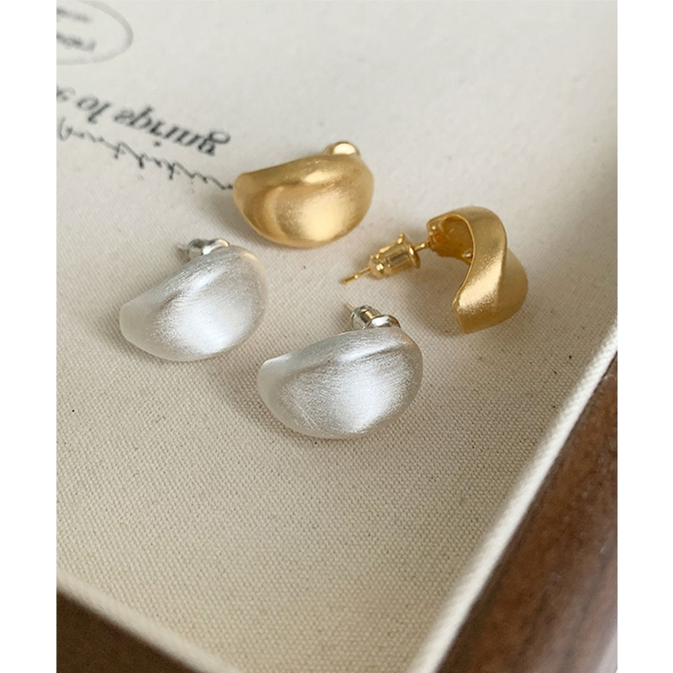 Matte Bean Earrings | ARGO TOKYO | 詳細画像3 