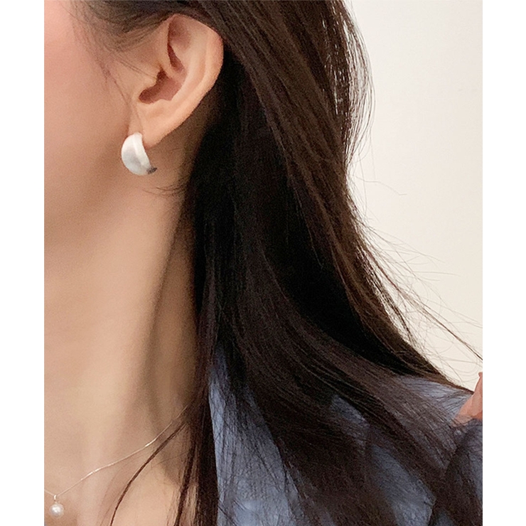シルバー | Matte Bean Earrings | ARGO TOKYO