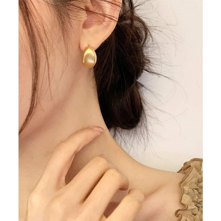 ゴールド | Matte Bean Earrings | ARGO TOKYO