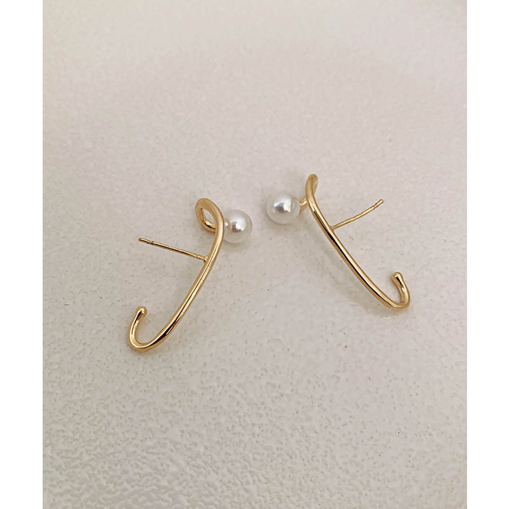 パールイヤカフ風ピアス 26191 イヤカフ | ARGO TOKYO | 詳細画像6 