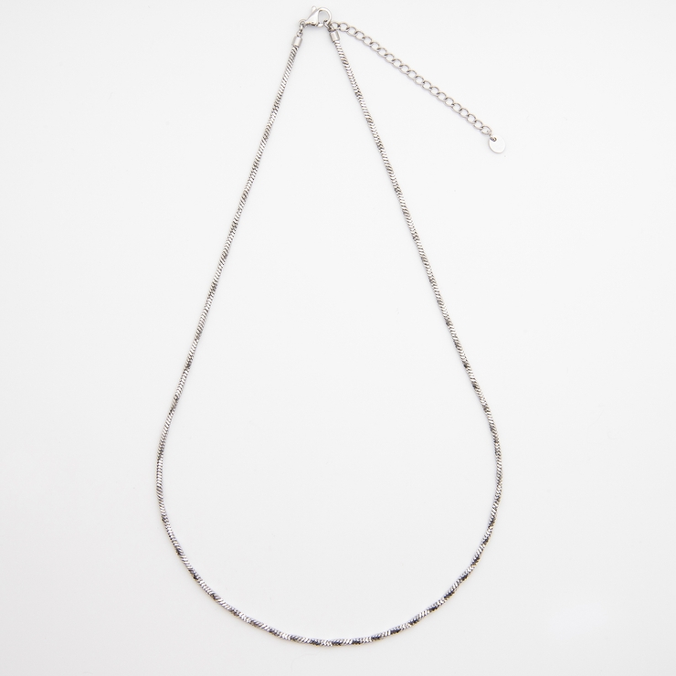 SILVER | ミックスチェーンネックレス | 4quince