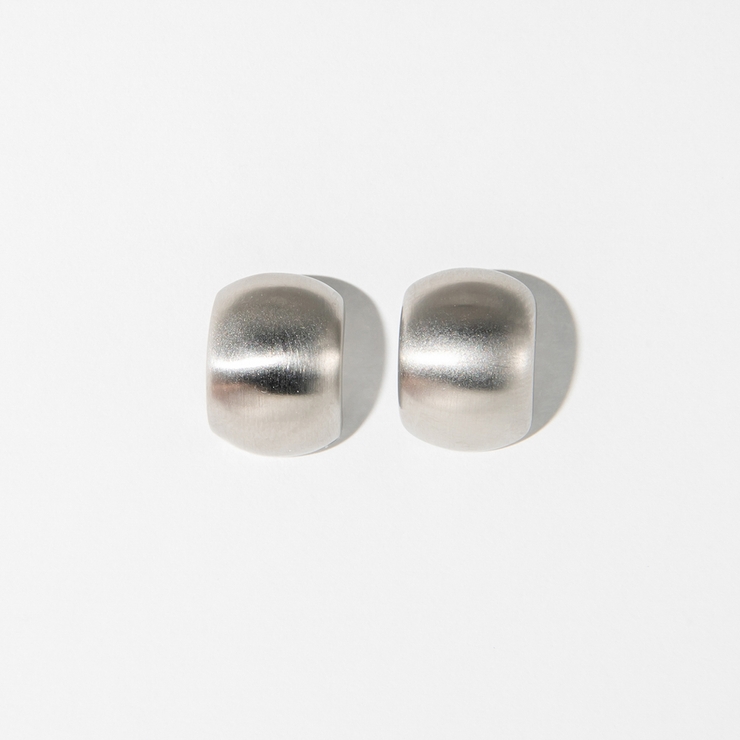 SILVER | レクタングルピアス | 4quince