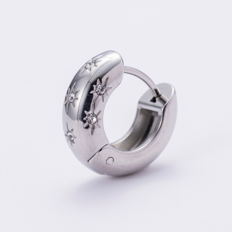 スパークビジューフープピアス | 4quince | 詳細画像4 