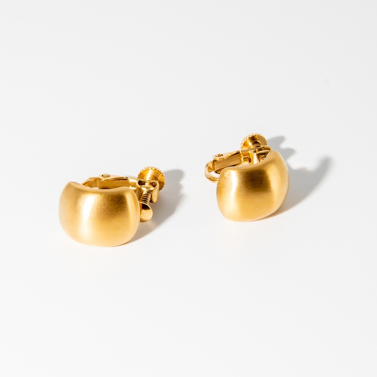 GOLD | レクタングルイヤリング | 4quince