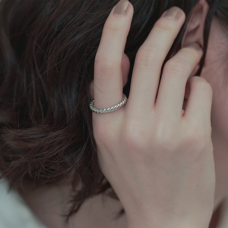 SILVER | ツイストロープリング | 4quince