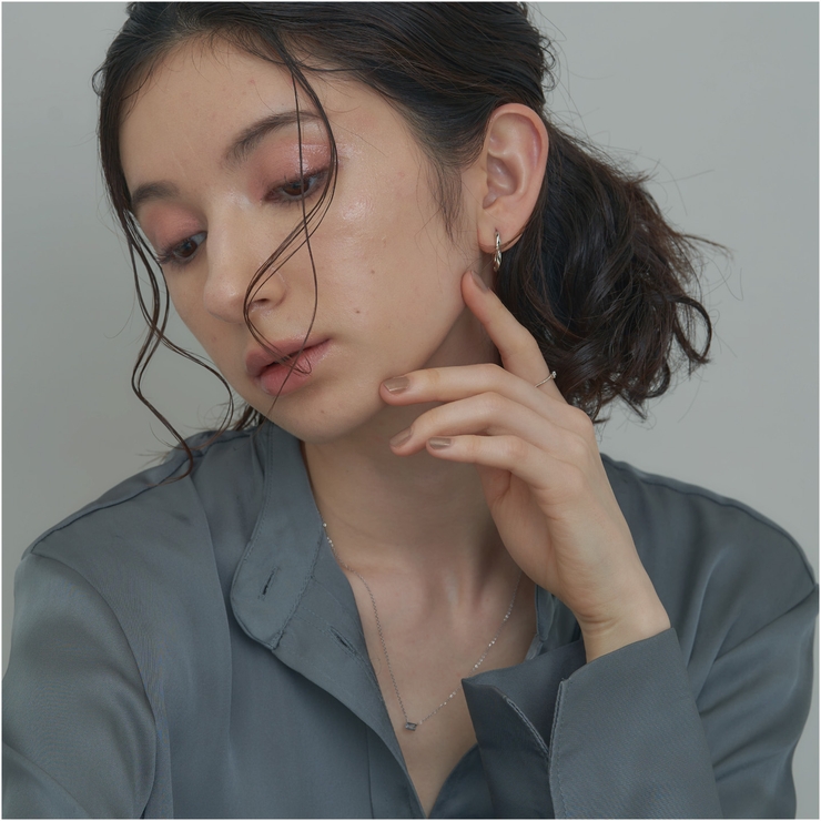 クラシカルスクエアストーンピンキーリング | 4quince | 詳細画像1 