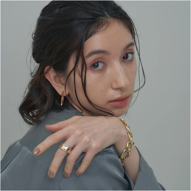 ヘキサゴンピアス ゴールド | 4quince | 詳細画像2 