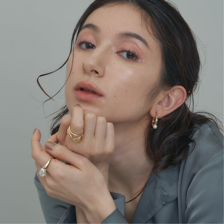 パール＆メタルピアス | 4quince | 詳細画像1 
