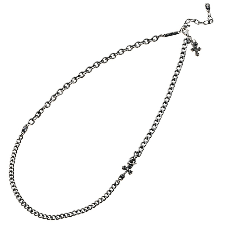 アルテミスクラシック/シルバーアクセントSUSクロスネックレス/全長52cm | ArtemisClassic | 詳細画像1 