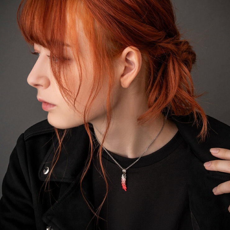 アルテミスキングス 赤彩ウイングペンダント 50cmチェーン付[品番