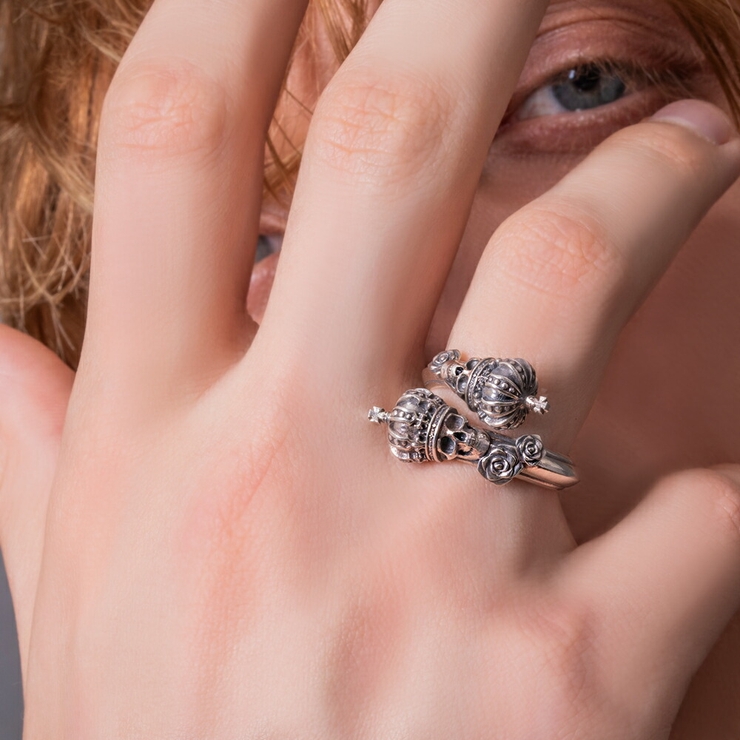 アルテミスキングス/ツインスカルクラウンリング/フリーサイズ(11-19号) | ArtemisClassic | 詳細画像12 