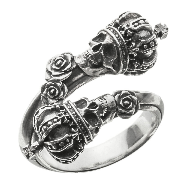 アルテミスキングス/ツインスカルクラウンリング/フリーサイズ(11-19号) | ArtemisClassic | 詳細画像2 