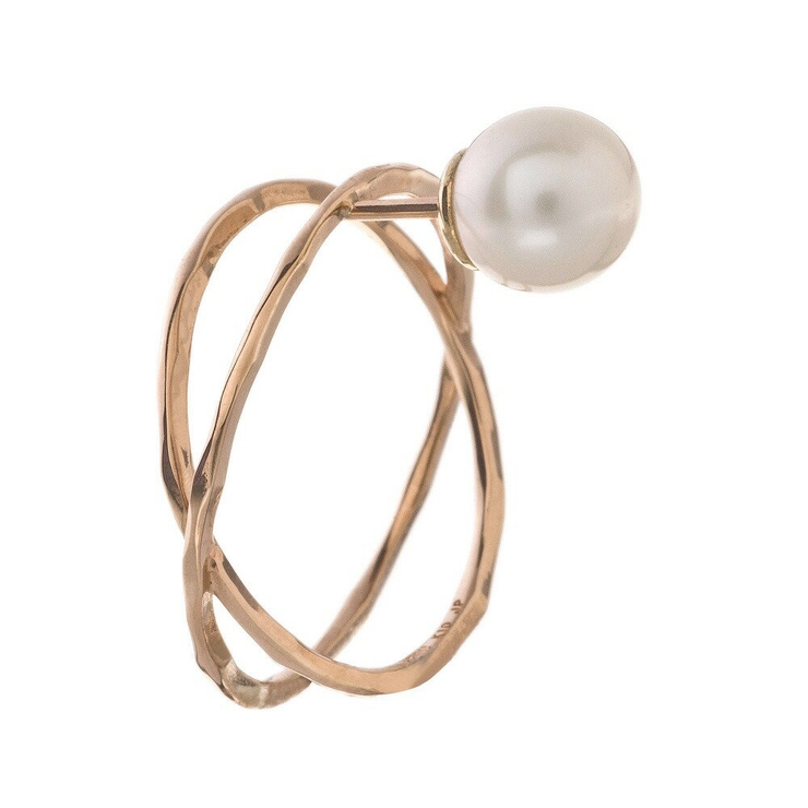 エレノアジュエリーElenore JewelryパールXリングスタッド/片耳分 | Elenore | 詳細画像1 