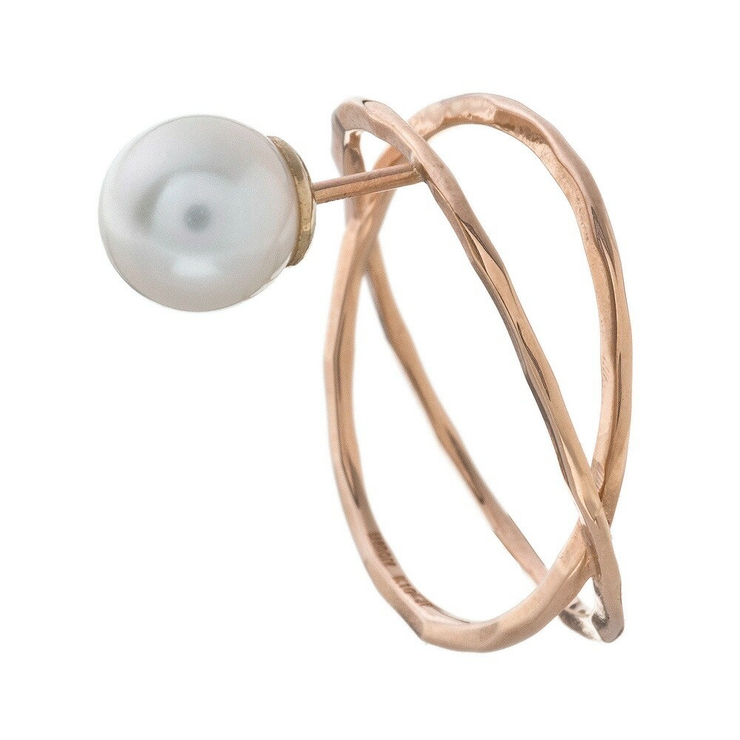 エレノアジュエリーElenore JewelryパールXリングスタッド/片耳分 | Elenore | 詳細画像2 