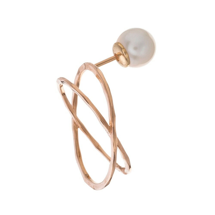 エレノアジュエリーElenore JewelryパールXリングスタッド/片耳分 | Elenore | 詳細画像3 
