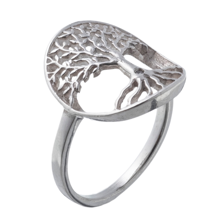 希少品 1000年樹 生命の樹 モチーフ シルバー リング 指輪