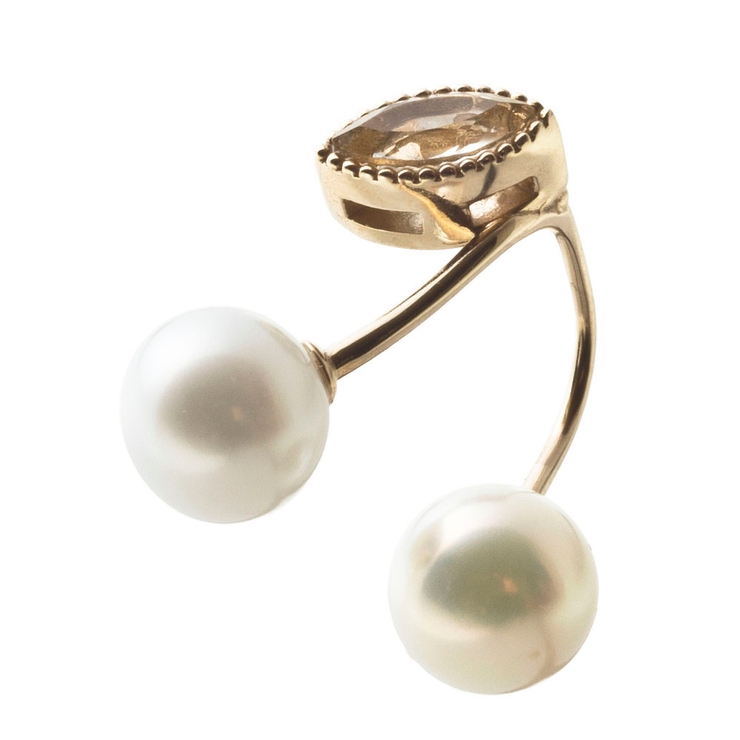 エレノアジュエリー/10金チェリーパールピアス/片耳分ゴールドピアス | Elenore | 詳細画像3 