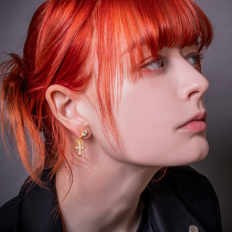 アルテミスクラシック/タイニーパヴェクロスピアス/片耳 | ArtemisClassic | 詳細画像14 