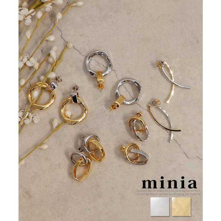ミックスカラーピアス minia ◆重ね着け | minia | 詳細画像1 