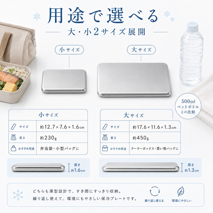ステンレス製保冷剤 Sサイズ 長時間 | Aleh Te’enah | 詳細画像10 