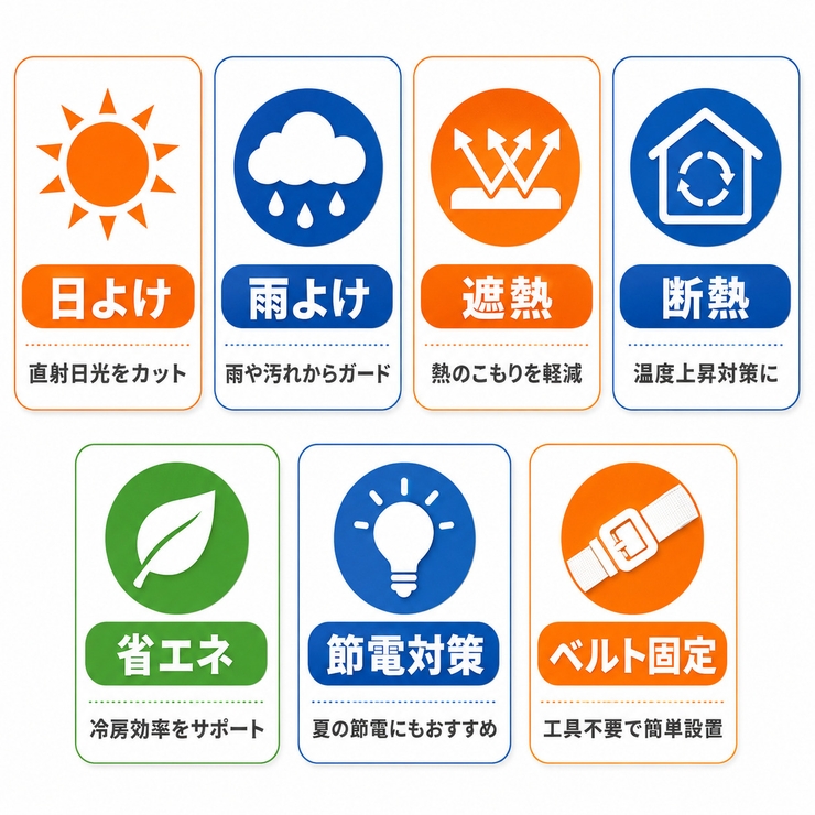 2枚セット エアコン室外機用保護カバー  | Aleh Te’enah | 詳細画像2 
