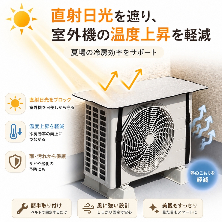 2枚セット エアコン室外機用保護カバー  | Aleh Te’enah | 詳細画像4 