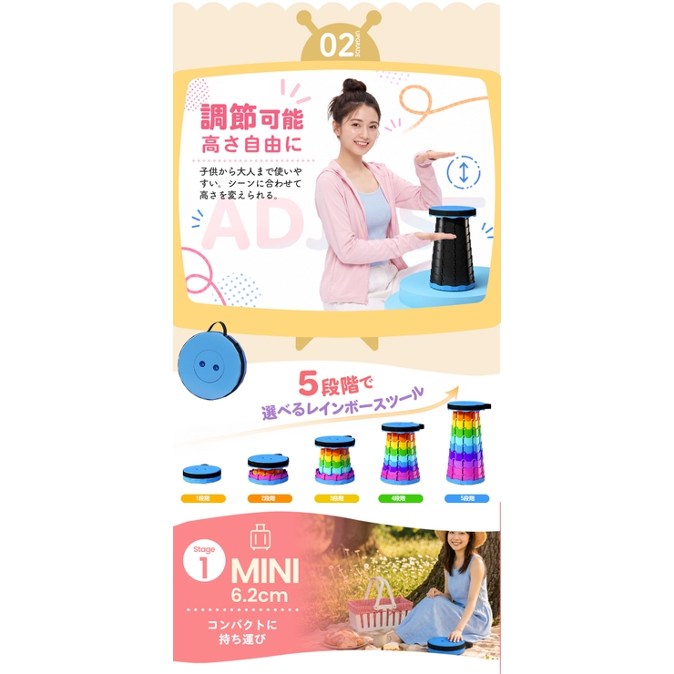 折りたたみ椅子 携帯式チェア 8色 | Aleh Te’enah | 詳細画像12 