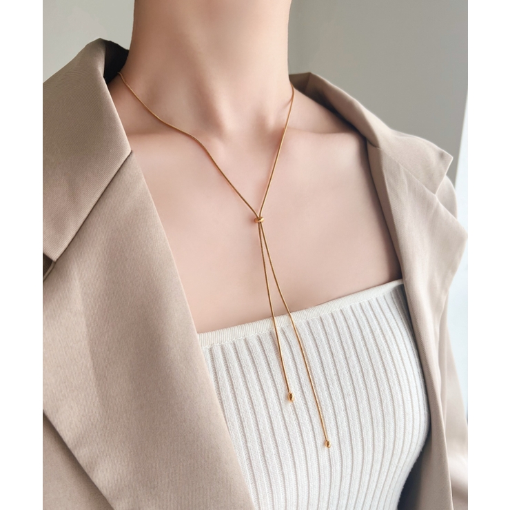 サージカルステンレススライダーネックレス | Outfitter lab | 詳細画像1 