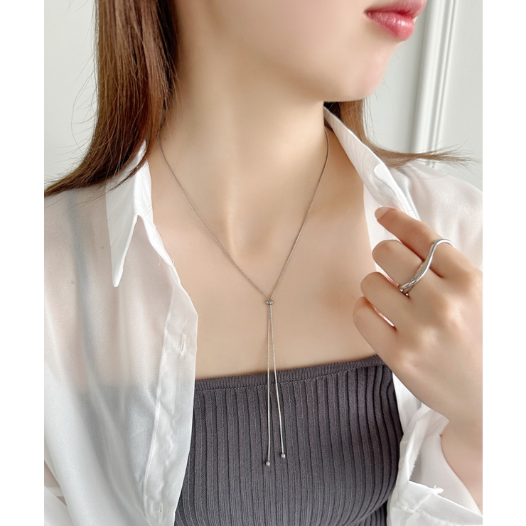 サージカルステンレススライダーネックレス | Outfitter lab | 詳細画像12 