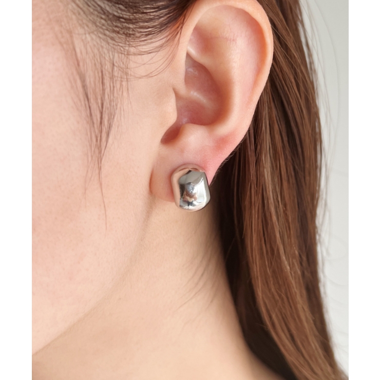 ぷっくりメタルイヤリング | Outfitter lab | 詳細画像1 