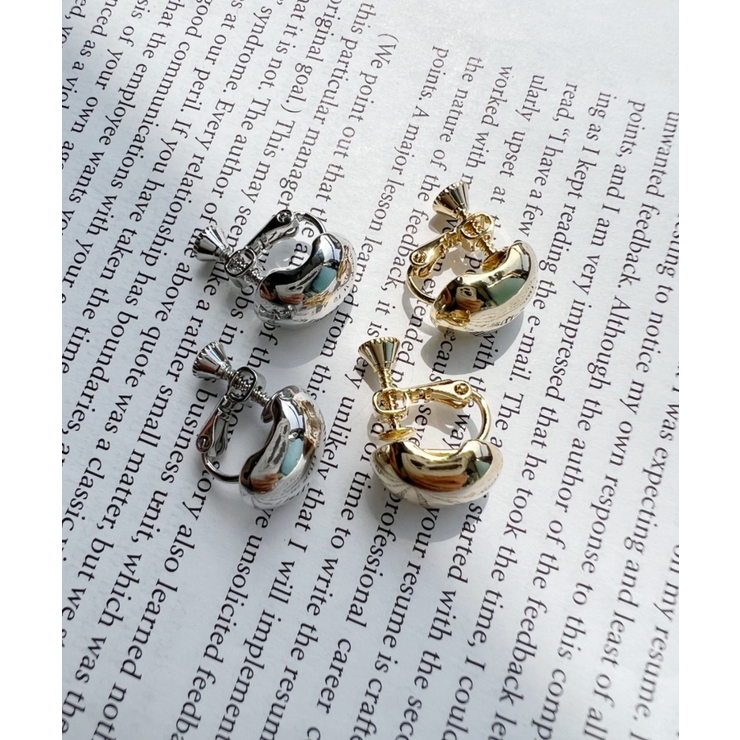 ぷっくりメタルイヤリング | Outfitter lab | 詳細画像12 