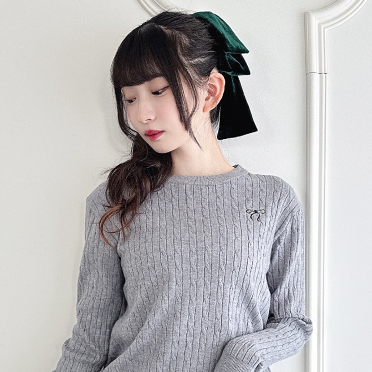 DOLLベロアリボンバレッタ | Outfitter lab | 詳細画像24 