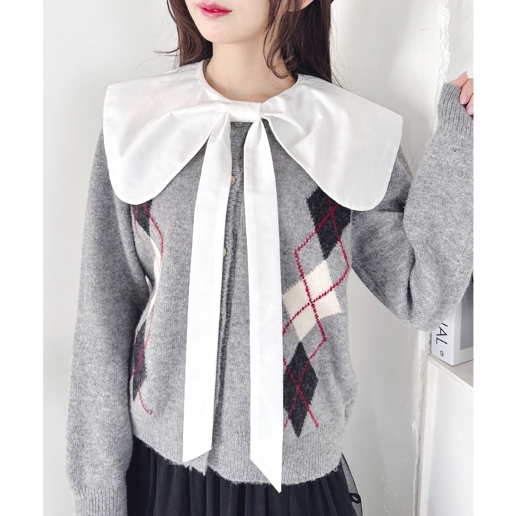 ホワイト | リボン付け襟 | Outfitter lab