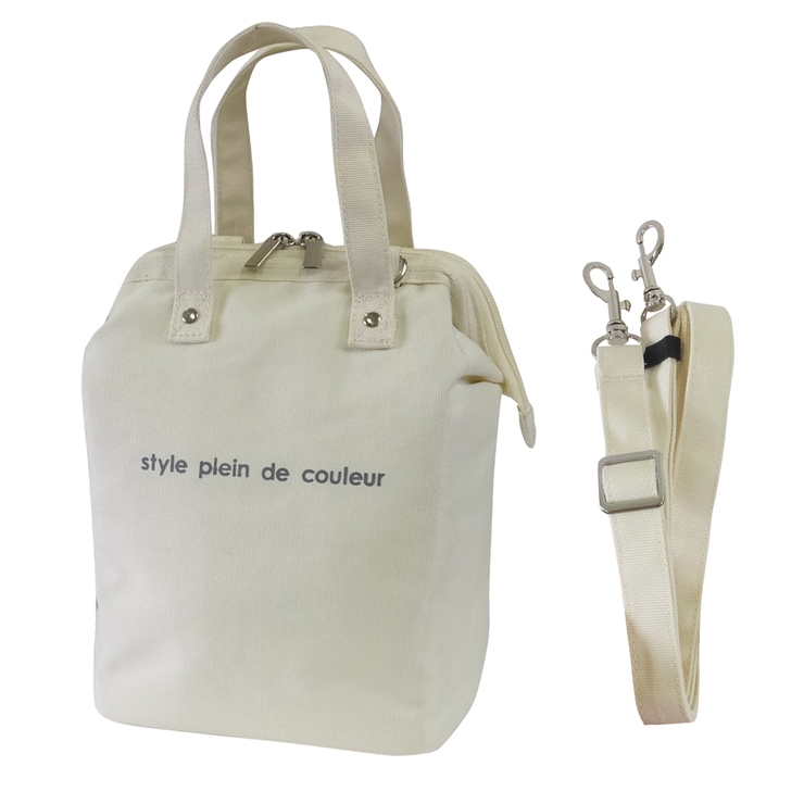 アイボリー | 2wayランチワイヤーバッグ 600mlペットボトル 水筒 | At First