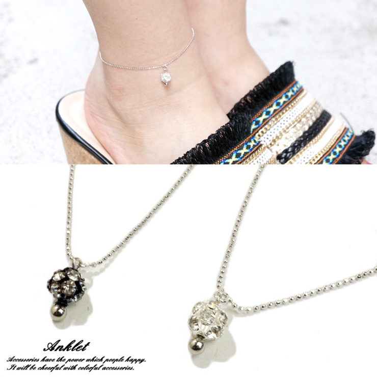 アンクレット レディースアクセサリー パヴェ | YUKATANゆかたん | 詳細画像1 