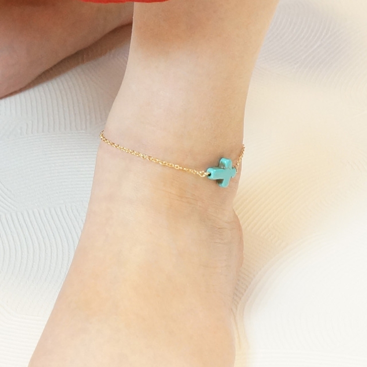 アンクレット チェーンアンクレット クロス | YUKATANゆかたん | 詳細画像4 