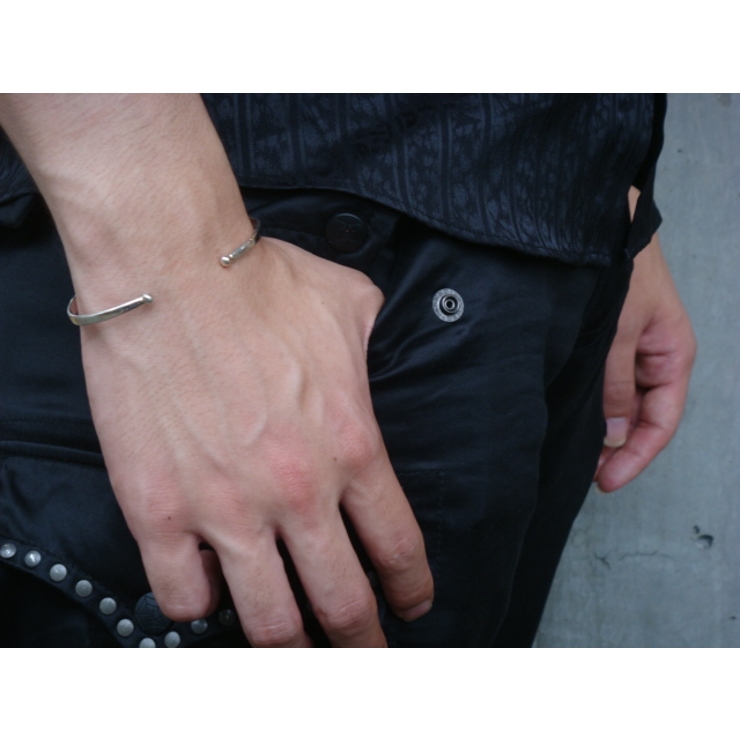 シルバー925☆★シルバーの装飾が美しい★シルバーバングルブレスレット2  | laplateriashu  | 詳細画像1 