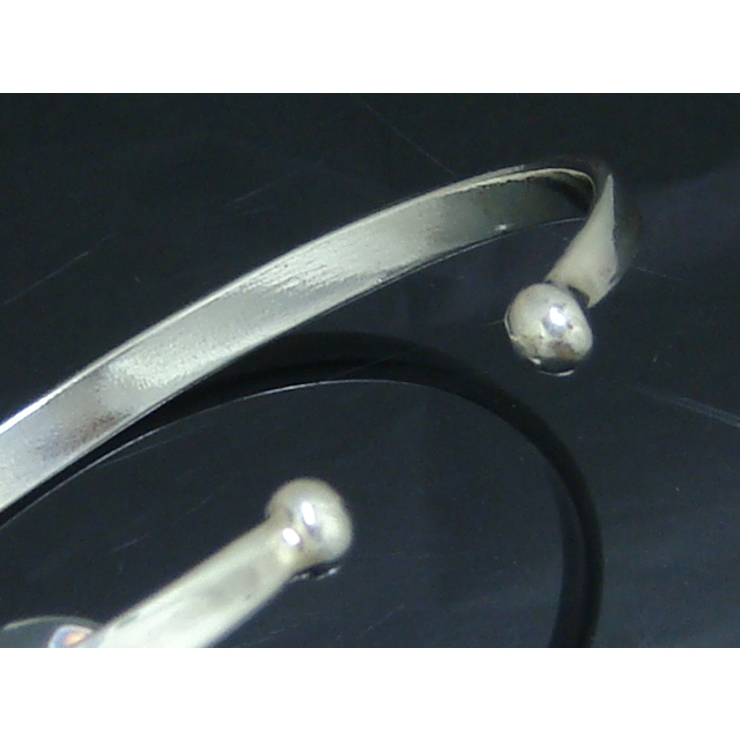 シルバー925☆★シルバーの装飾が美しい★シルバーバングルブレスレット2  | laplateriashu  | 詳細画像2 