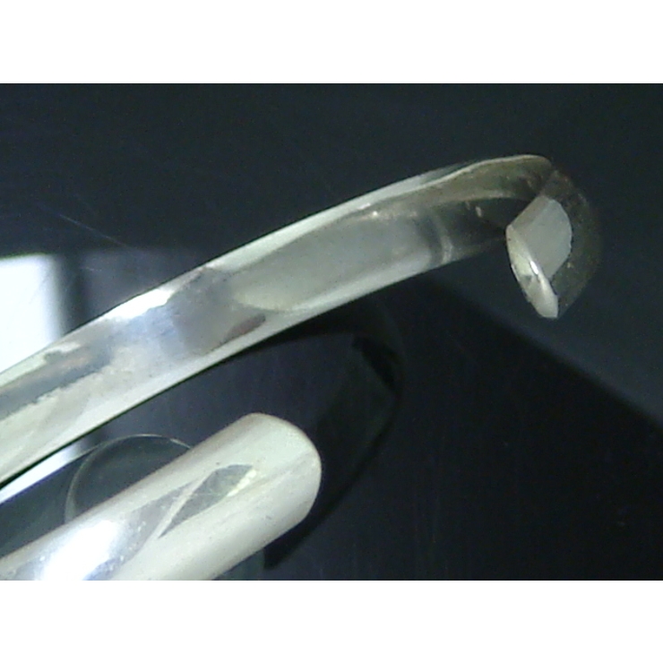 シルバー925製のシンプルな5 5mmプレーンタイプシルバーバングルブレスレット | laplateriashu  | 詳細画像3 