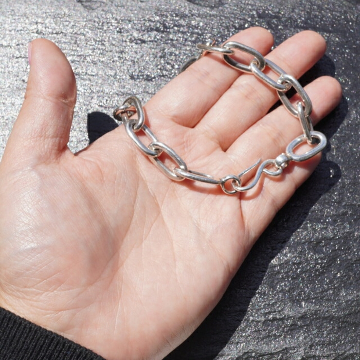 シルバー925 ブレスレット 太め | laplateriashu  | 詳細画像5 