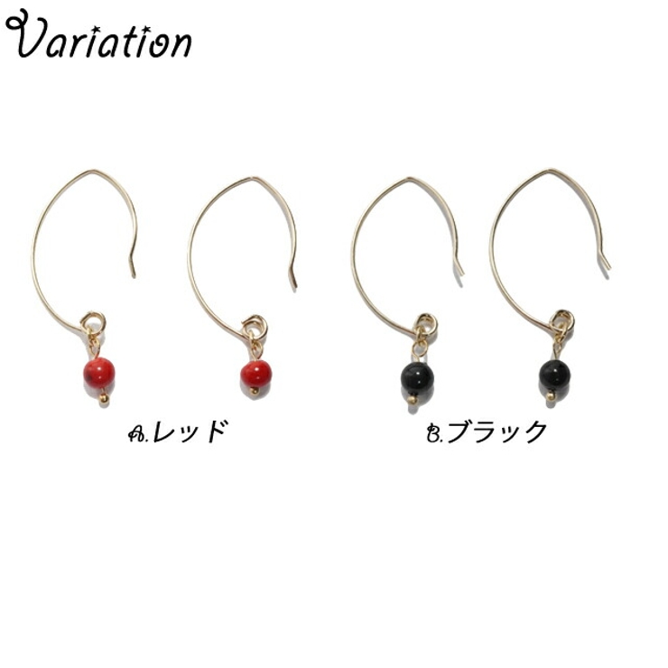 ピアス ビーズ 木の実 | YUKATANゆかたん | 詳細画像3 