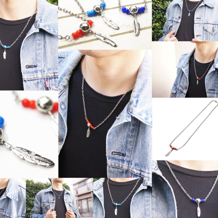 フェザーネックレス メンズネックレス 羽根 品番 Yuka Laplateriashu ラプラテリアシュウ のメンズ ファッション通販 Shoplist ショップリスト