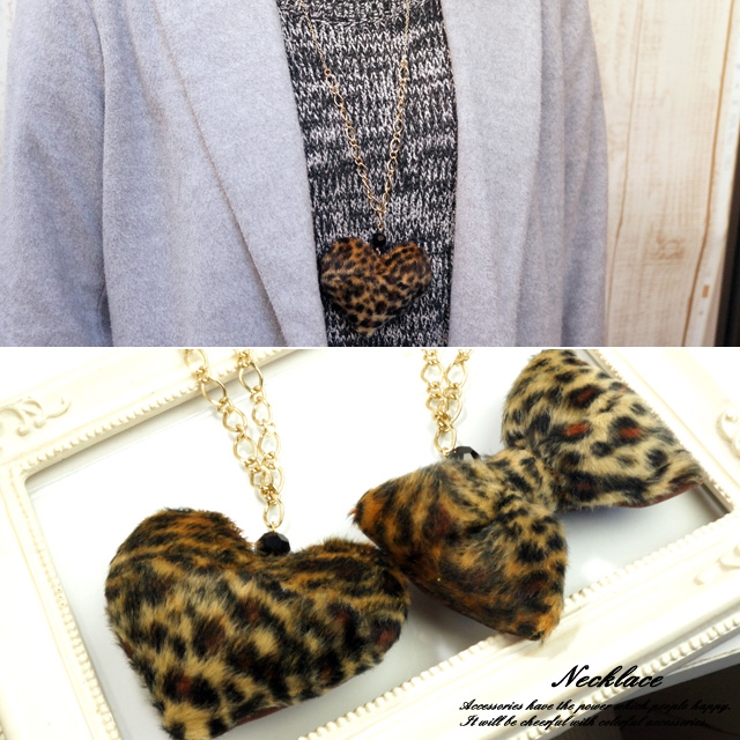 レディースネックレス アニマル柄 レオパード | YUKATANゆかたん | 詳細画像1 