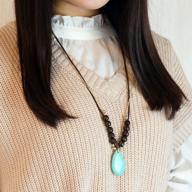 レディースネックレス 紐ネックレス ターコイズ風 品番 Yuka Yukatanゆかたん ユカタン のレディースファッション通販 Shoplist ショップリスト