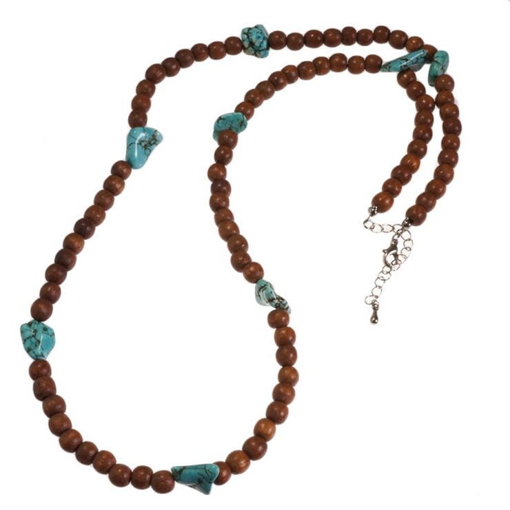 レディースネックレス ステーションタイプネックレス ターコイズ風 | YUKATANゆかたん | 詳細画像2 