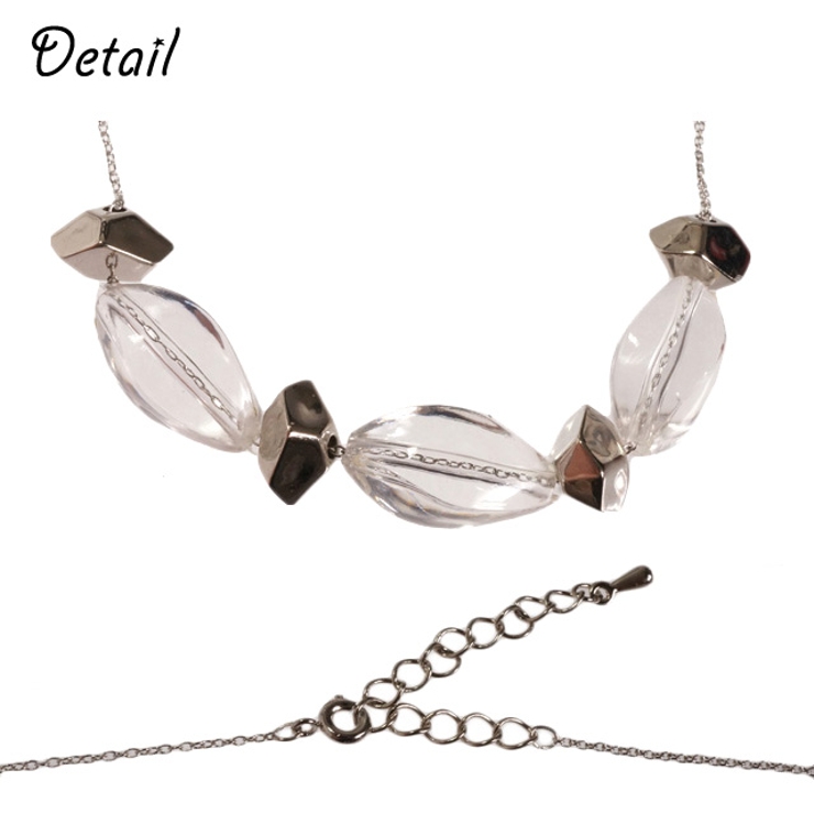 レディースネックレス チェーンネックレス クリアビーズ | YUKATANゆかたん | 詳細画像3 